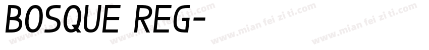 Bosque Reg字体转换